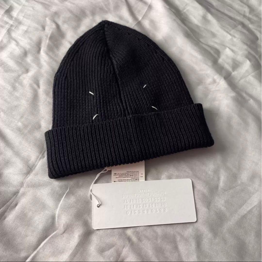 Maison Margiela ニットビーニー ブラック ウール