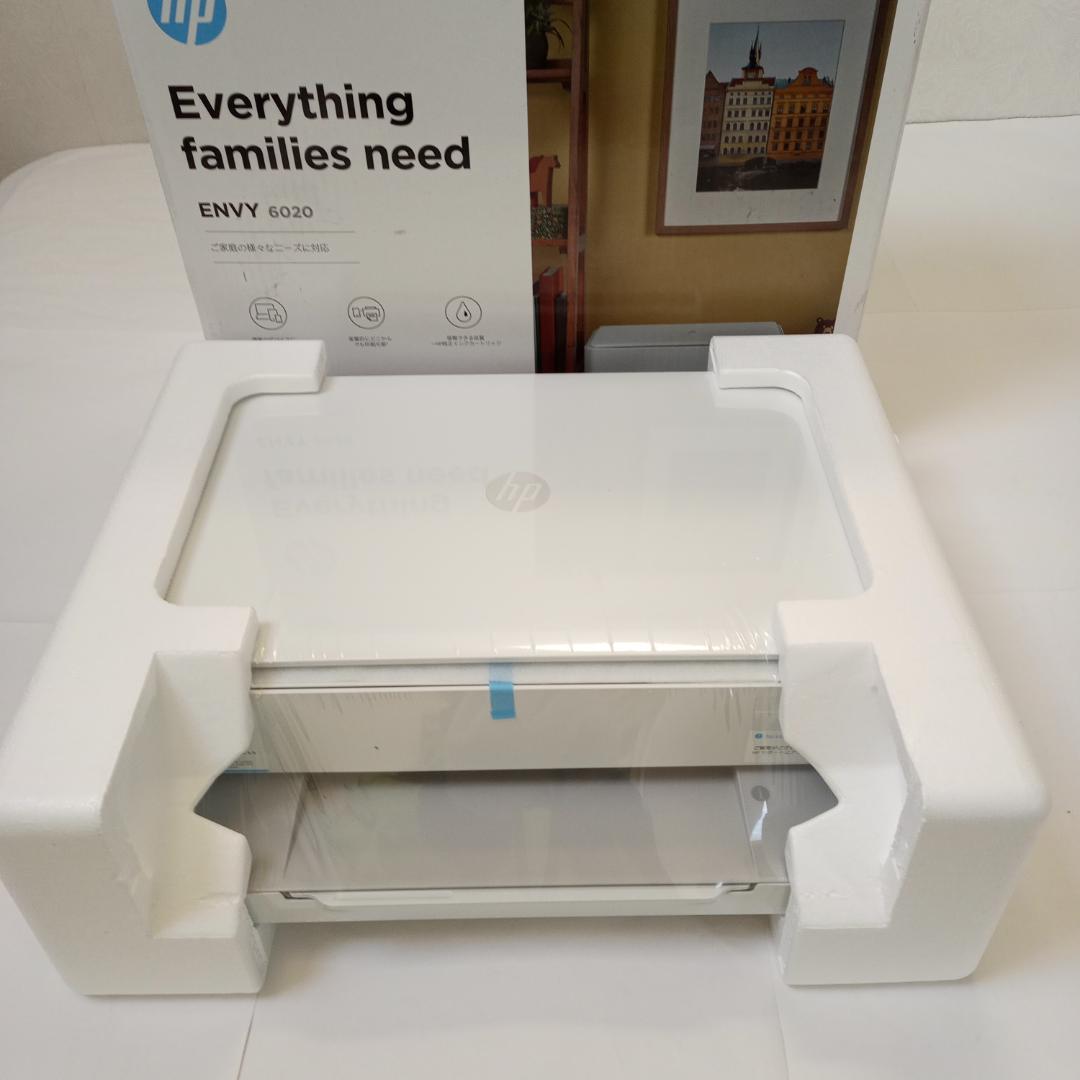 HP ENVY 6020カラー プリンター 複合機 ホワイト 未使用品