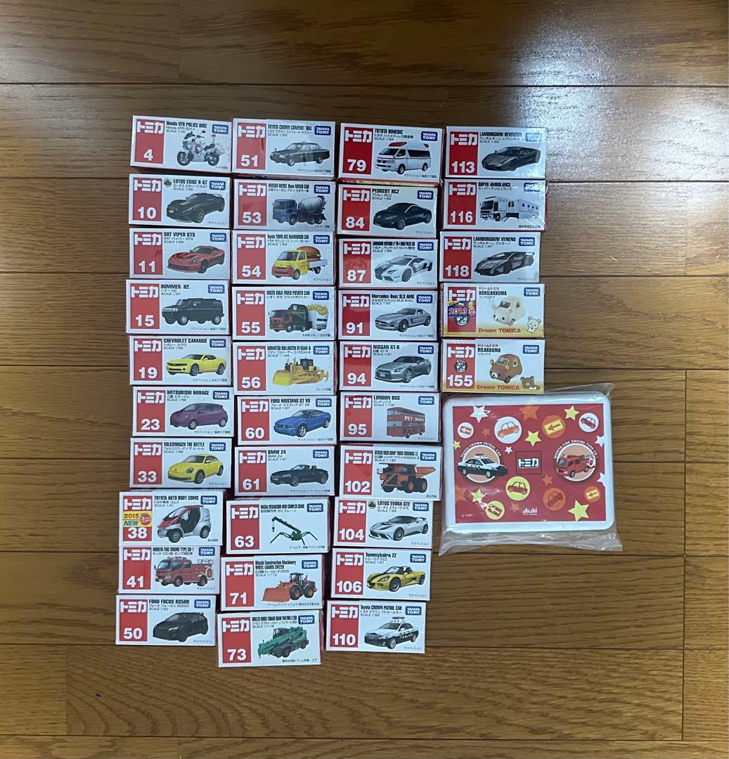 トミカ　まとめ売り３３台➕ドリームトミカ２台➕トミカランチボックス（非売品）