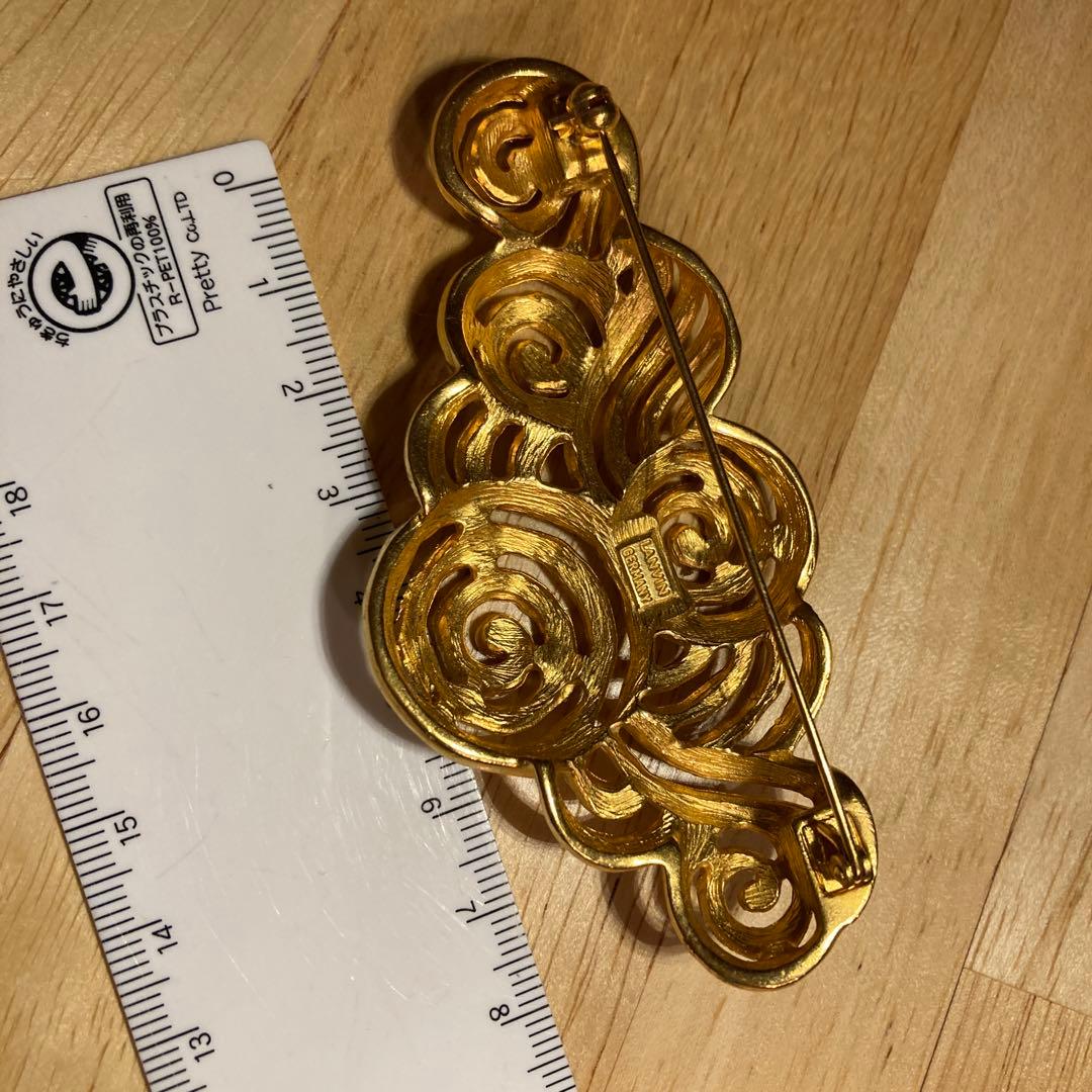 ランバン◆超希少◆LANVIN ヴィンテージ 渦巻き模様ブローチ