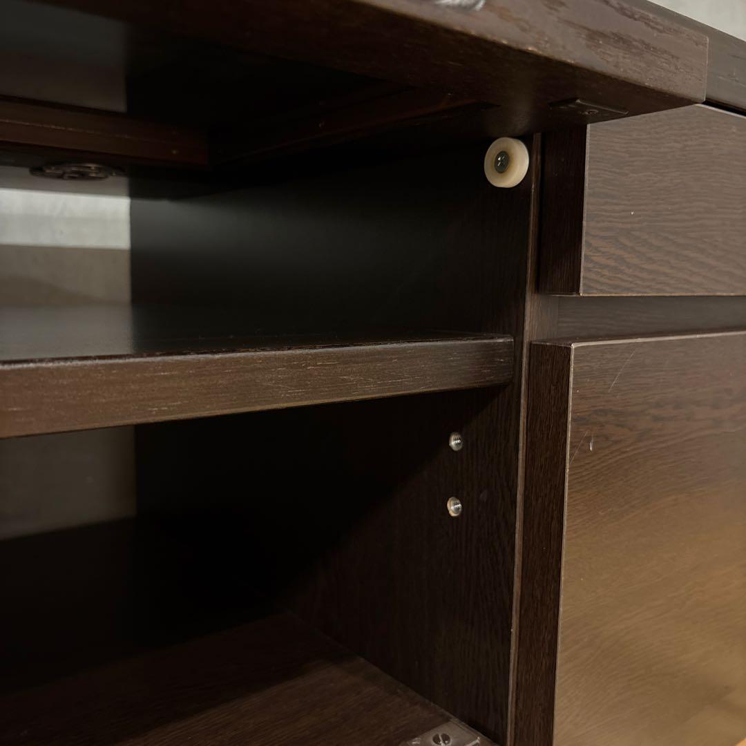 IDC大塚家具◆テレビボード ガラス扉付き 1500 SHIN A