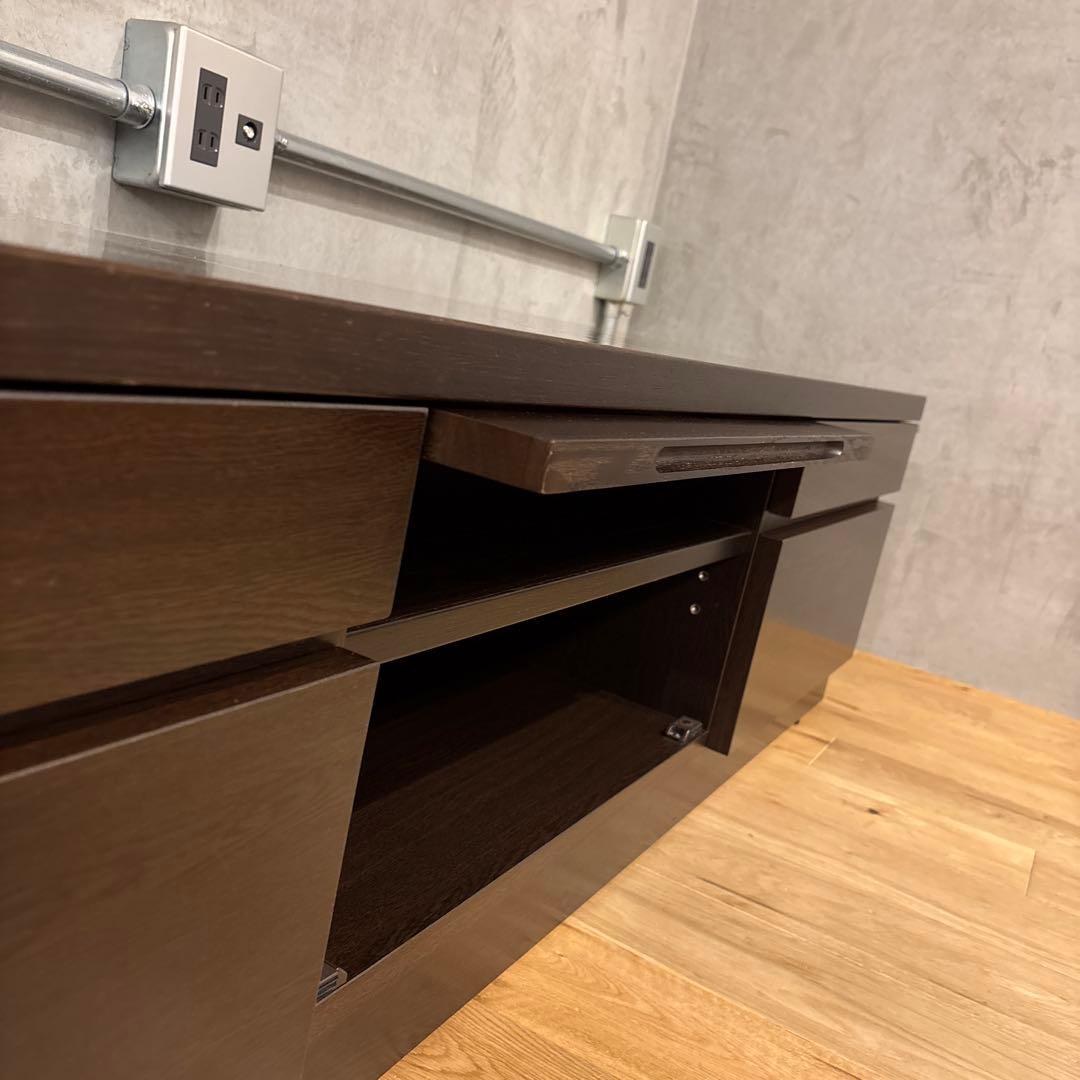 IDC大塚家具◆テレビボード ガラス扉付き 1500 SHIN A