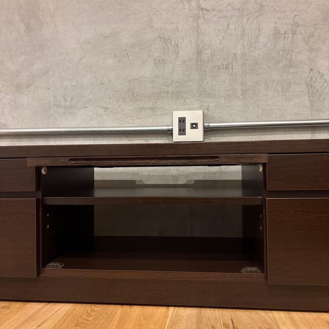 IDC大塚家具◆テレビボード ガラス扉付き 1500 SHIN A