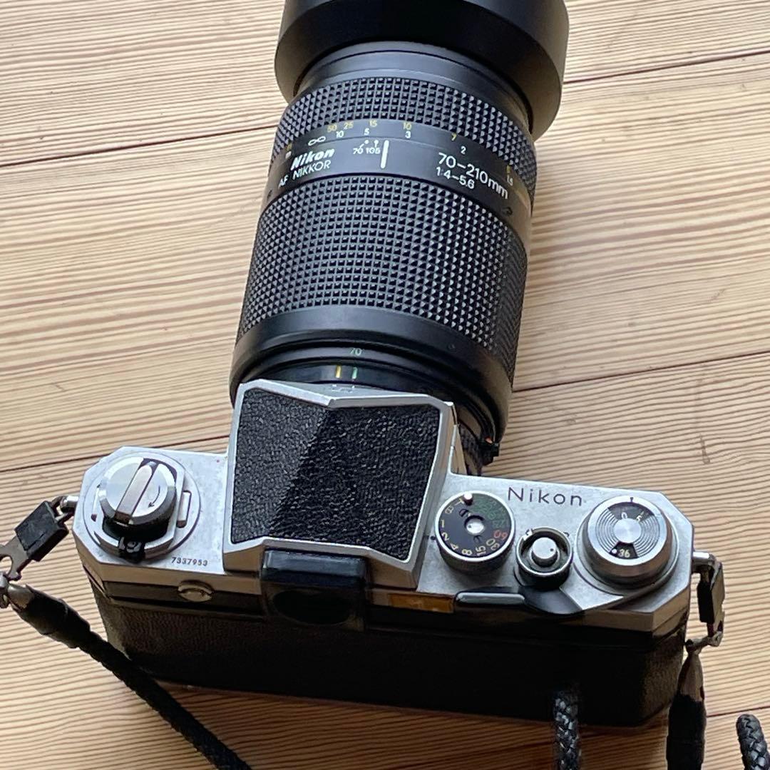 Nikon F カメラ　AF NIKKOR レンズ