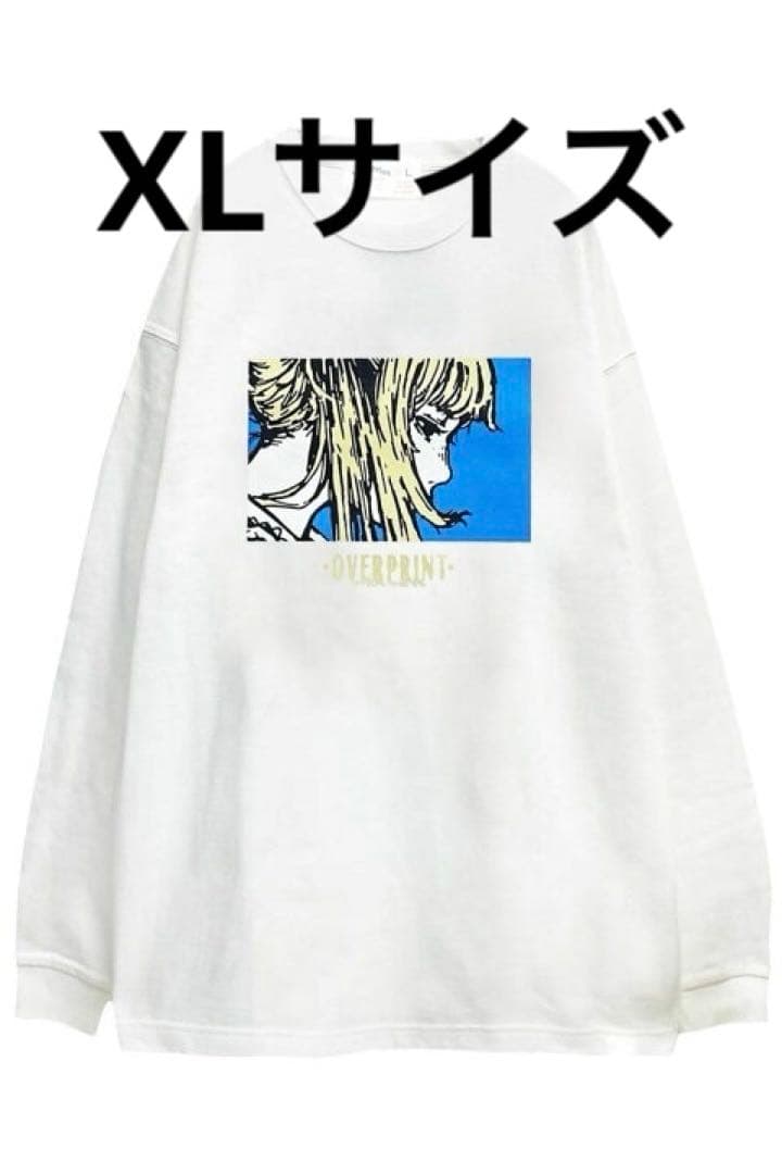 over print EYES LS Tee *東京上空 XLサイズ眠岸ぷりん