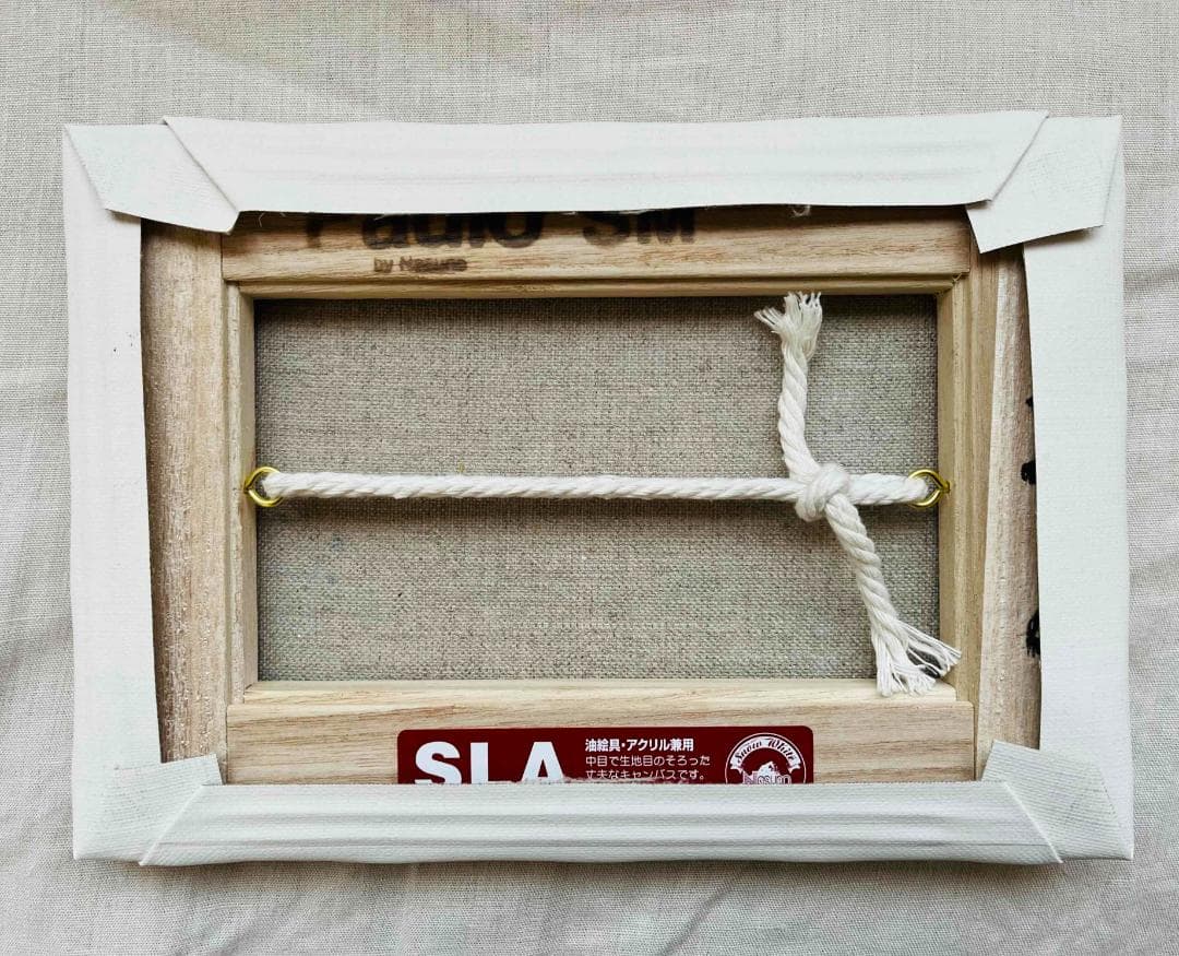 原画　油彩画「朝雲」絵画・アート・キャンバス・サムホールサイズ（16×23㎝）