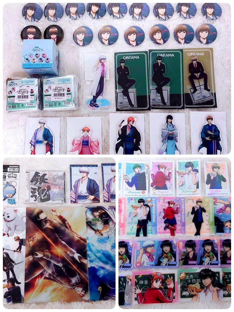 【新品未使用】銀魂 アクリルスタンド 缶バッジ グッズまとめ売り
