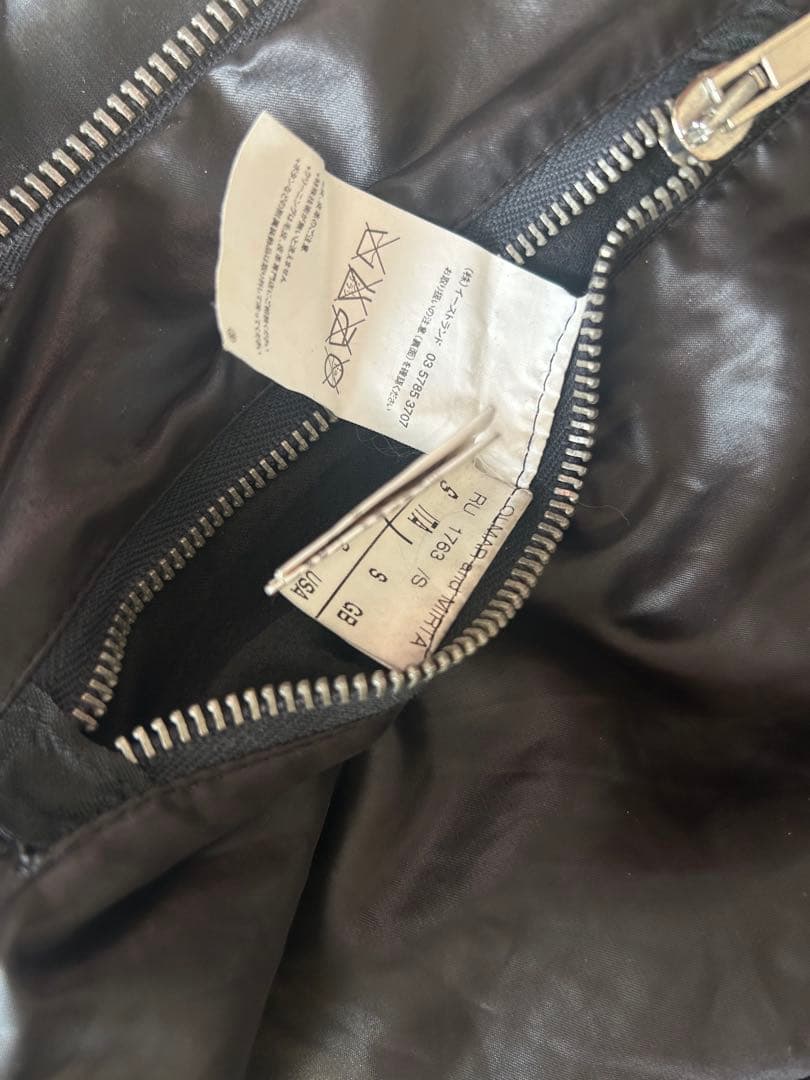 リックオーエンス　黒異素材ジャケット