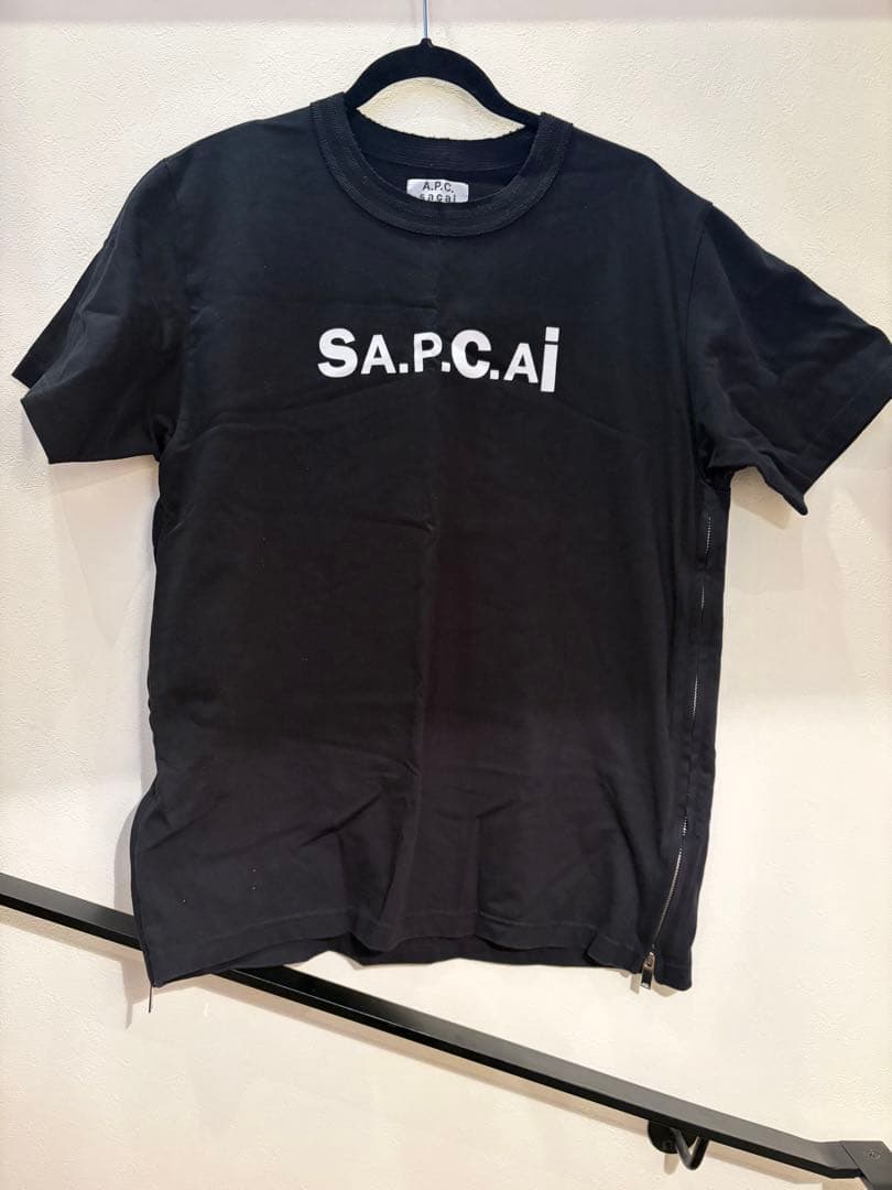 A.P.C. sacai ブラック Tシャツ Lサイズ