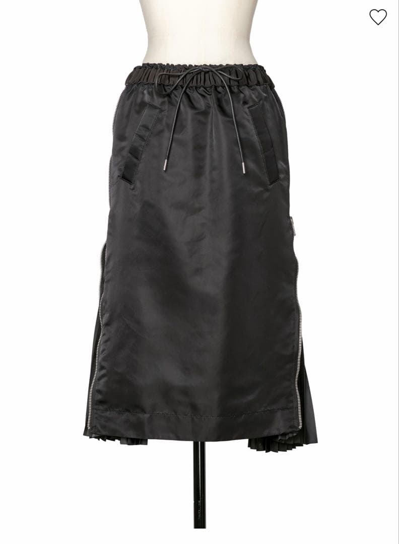 SACAI ブラックプリーツ切り替えスカート サカイisseyギャルソンyama