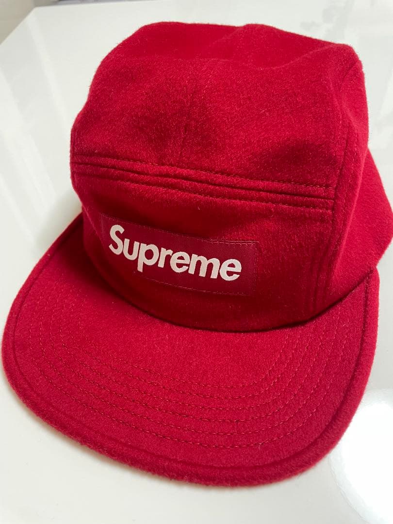 supreme wool camp cap red 赤　キャップ