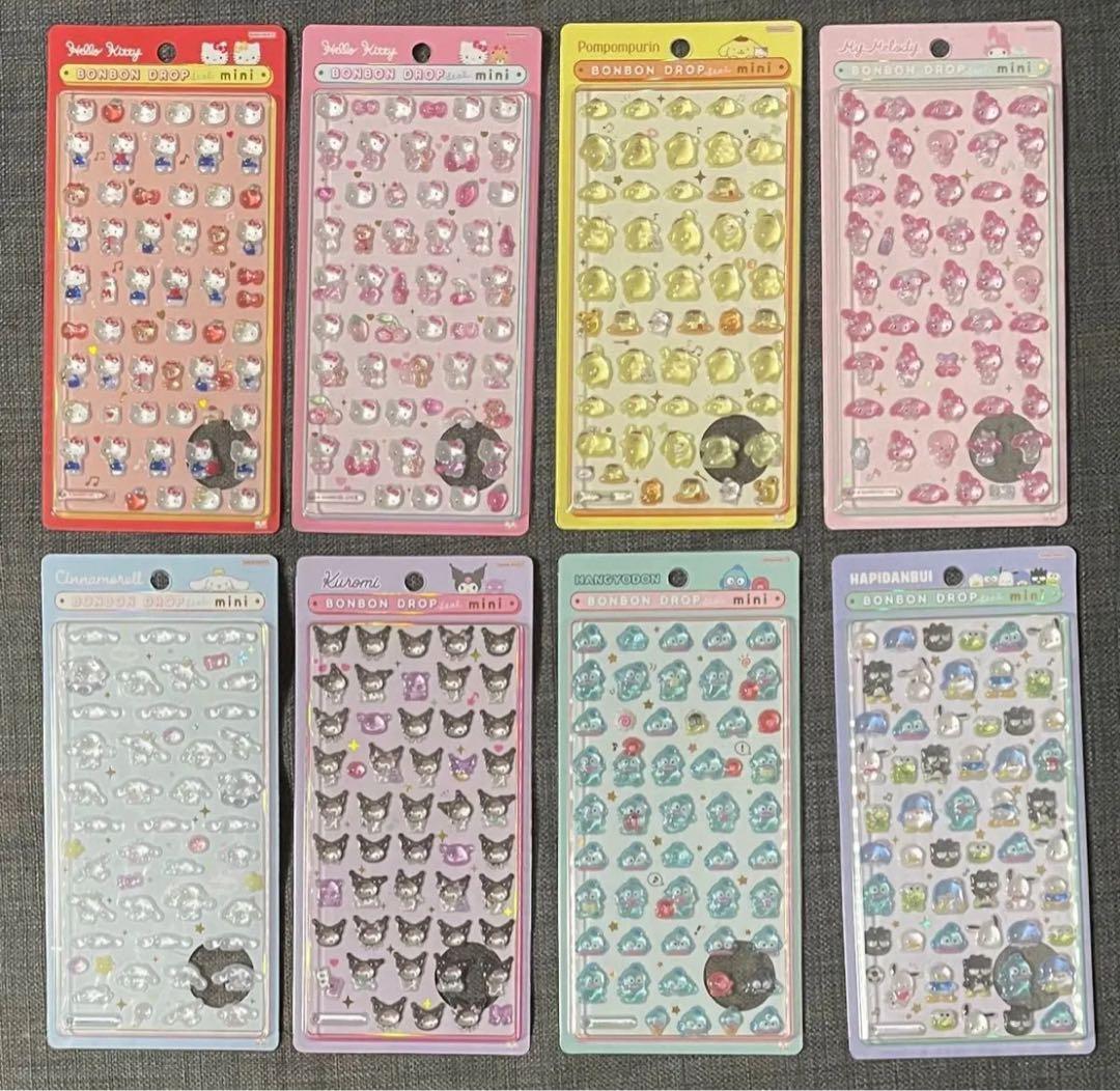 み*み様 サンリオ ボンボンドロップシール mini Sanrio 正規品 コン