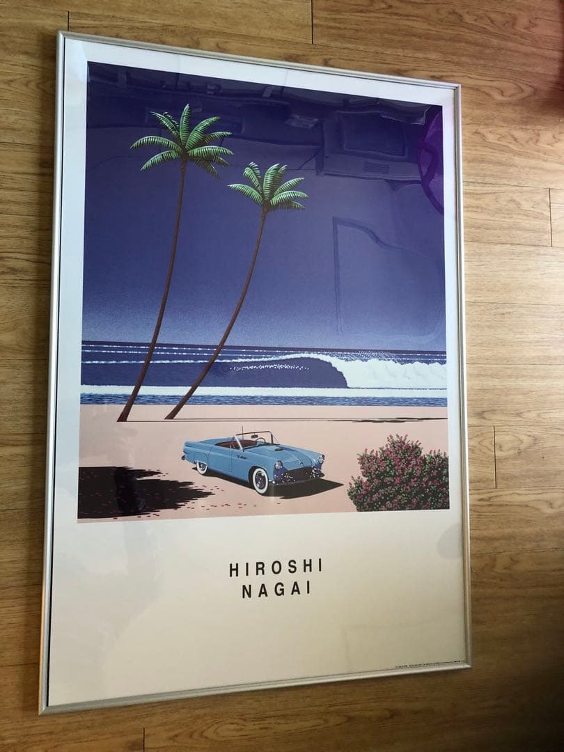 激レア【値下げ可！】永井博ポスター　91.5×61.5cm超特大サイズ