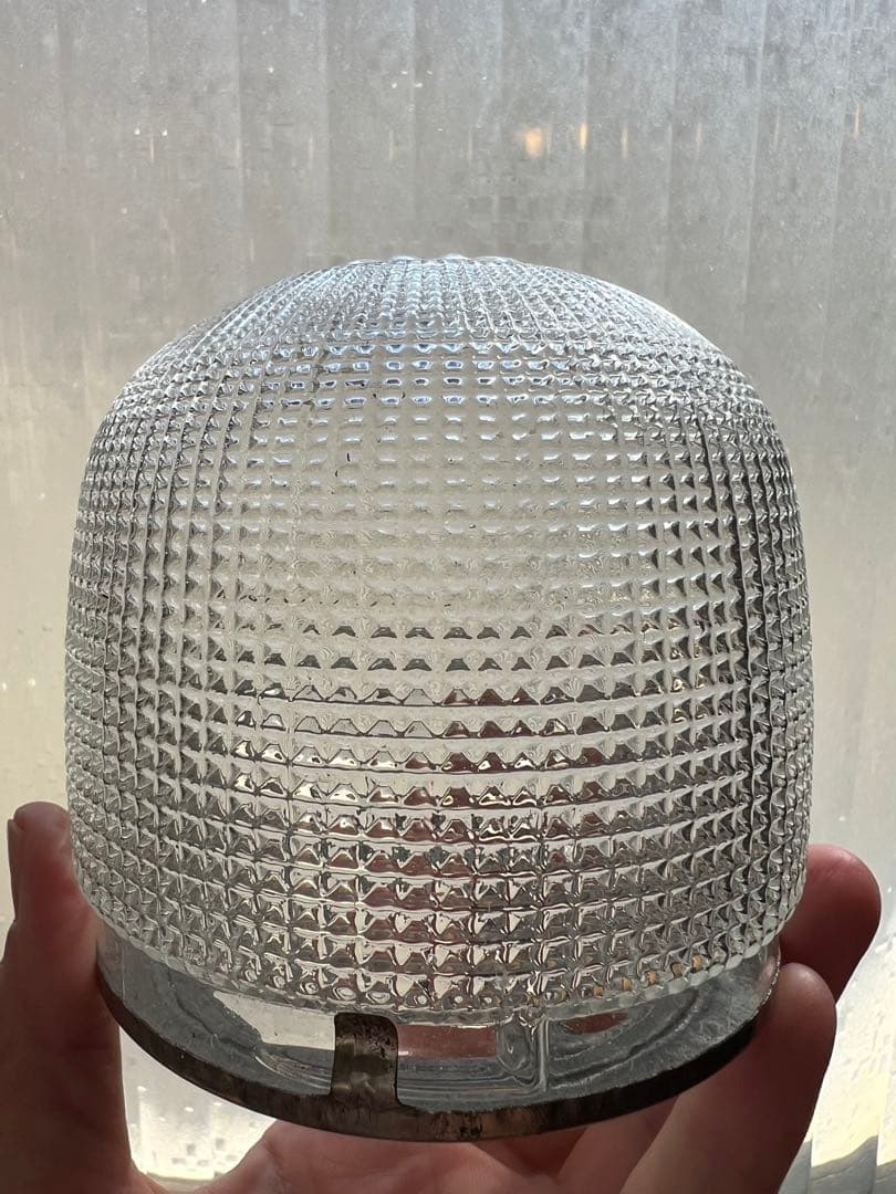 レトロ　ガラス　ハエ取りビン　3色セット　電笠　照明　型ガラス　ホヤ