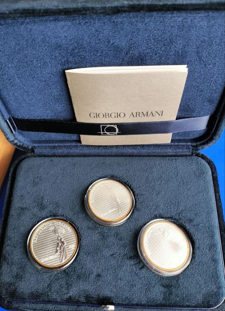ジョルジオ・アルマーニ銀貨（5€3枚セット）イタリア2023年　超希少❗️