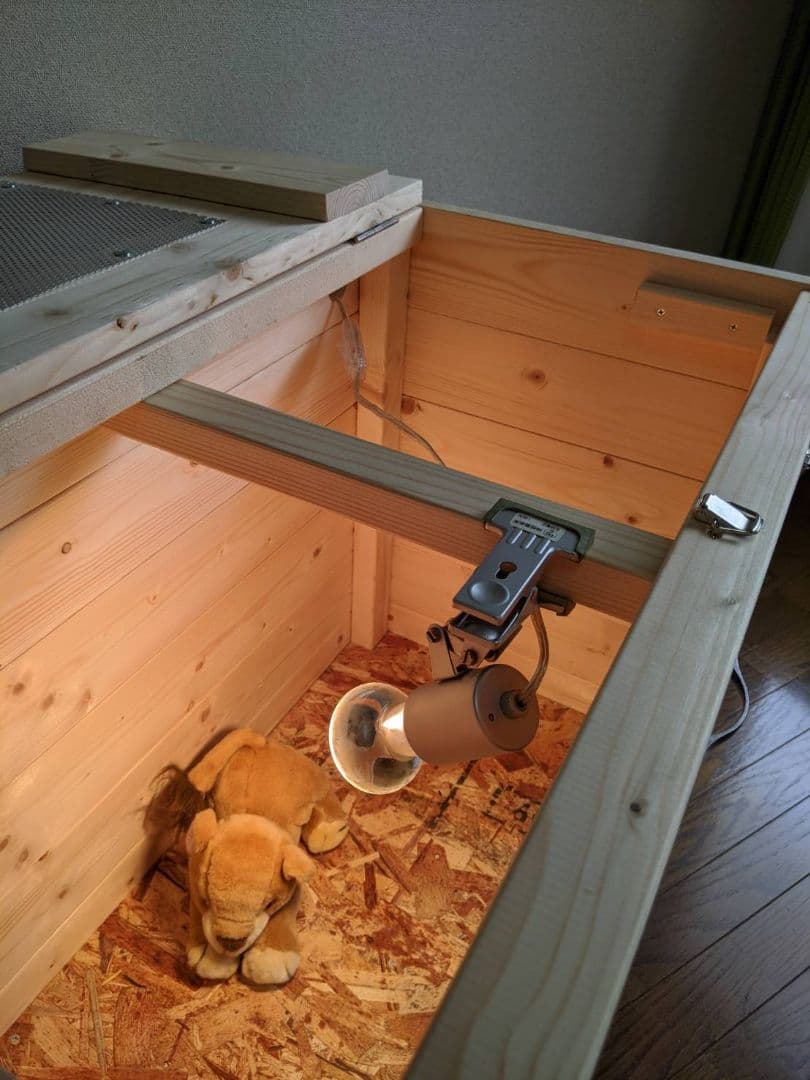 送料込み 爬虫類ケージ　小動物ケージ　木製ケージ　飼育