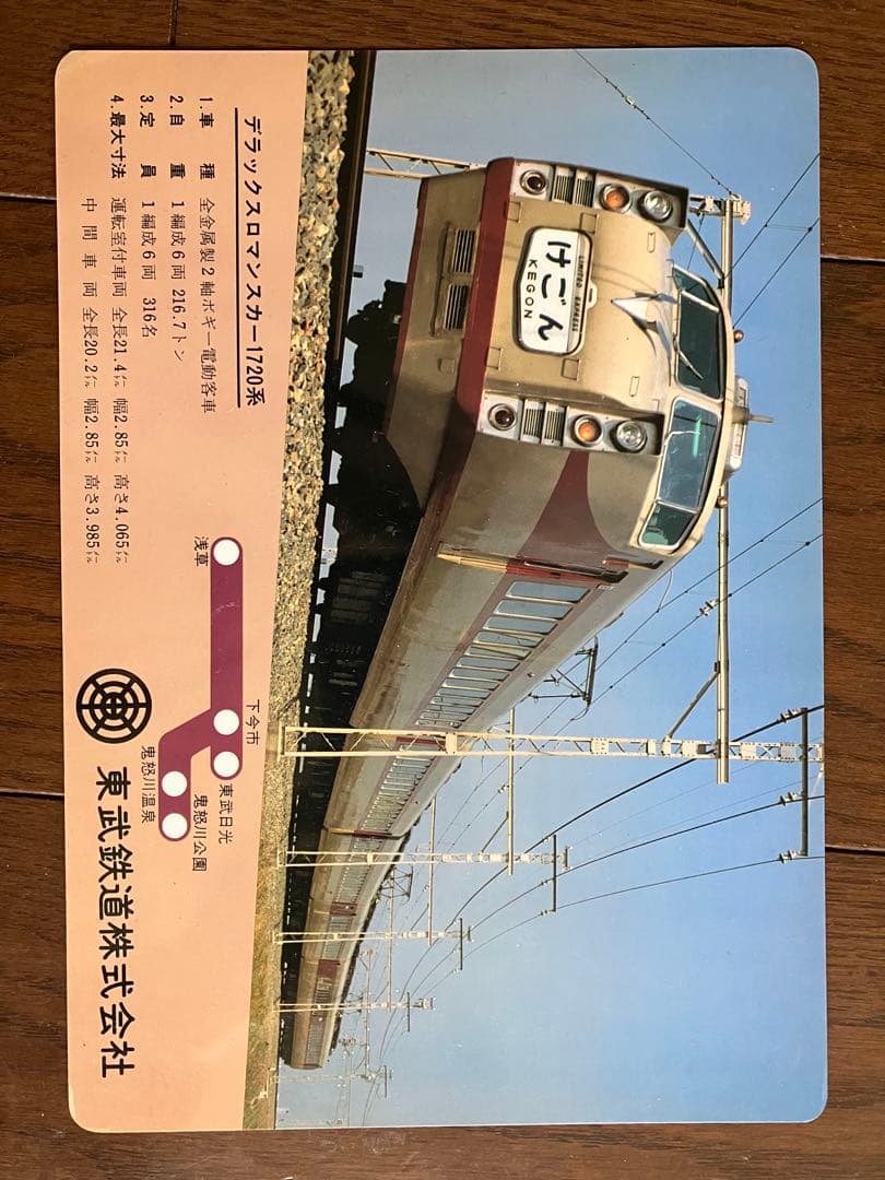 東武鉄道下敷24枚セット