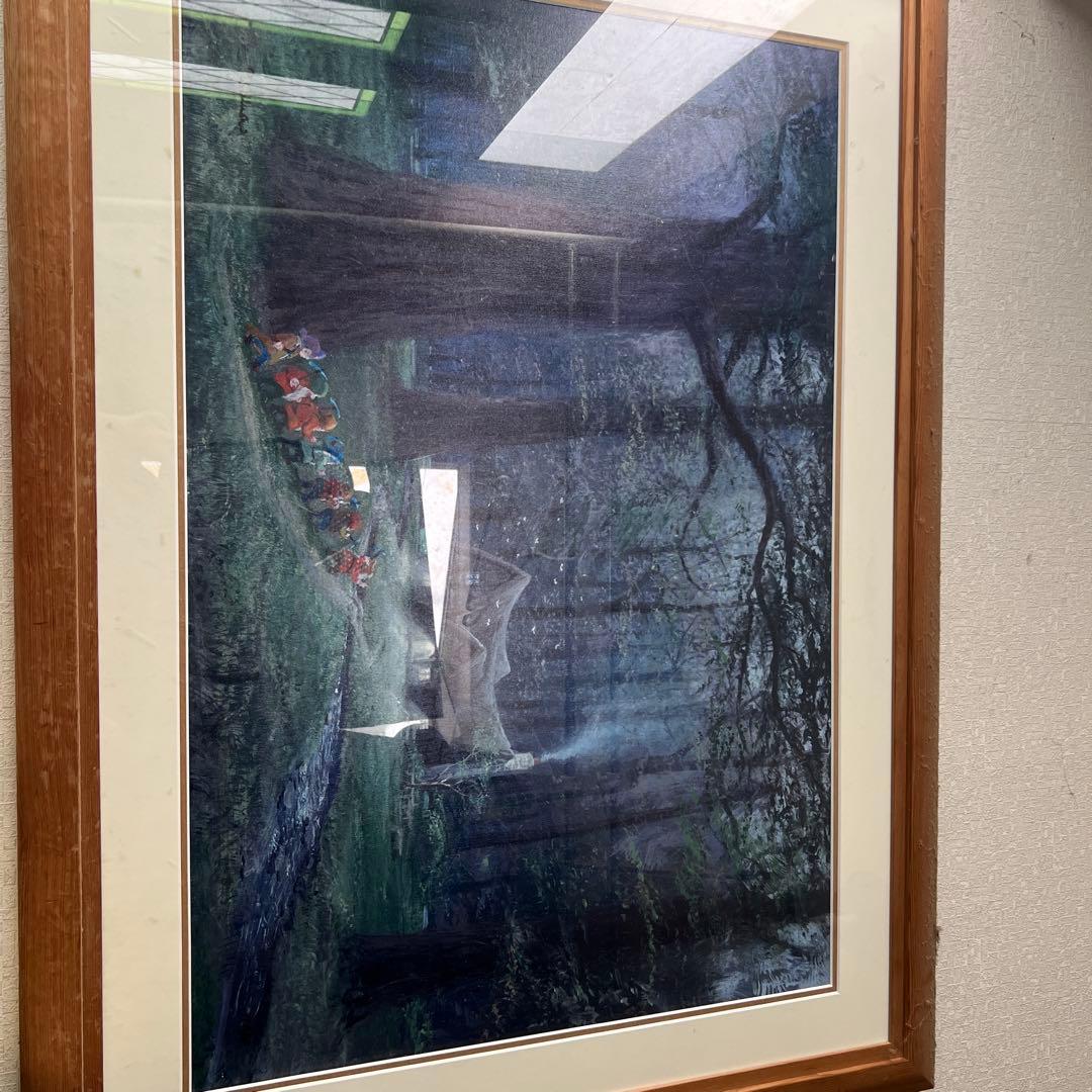 ディズニー、シルクスクリーン白雪姫と7人の小人　世界限定18/50保証書有り。