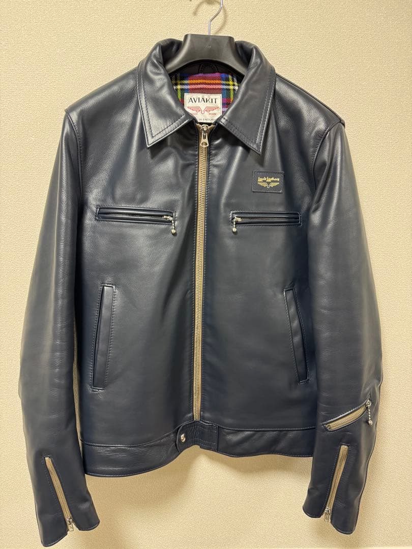 ルイスレザー ドミネーター 44 ホースハイド 551T ネイビー