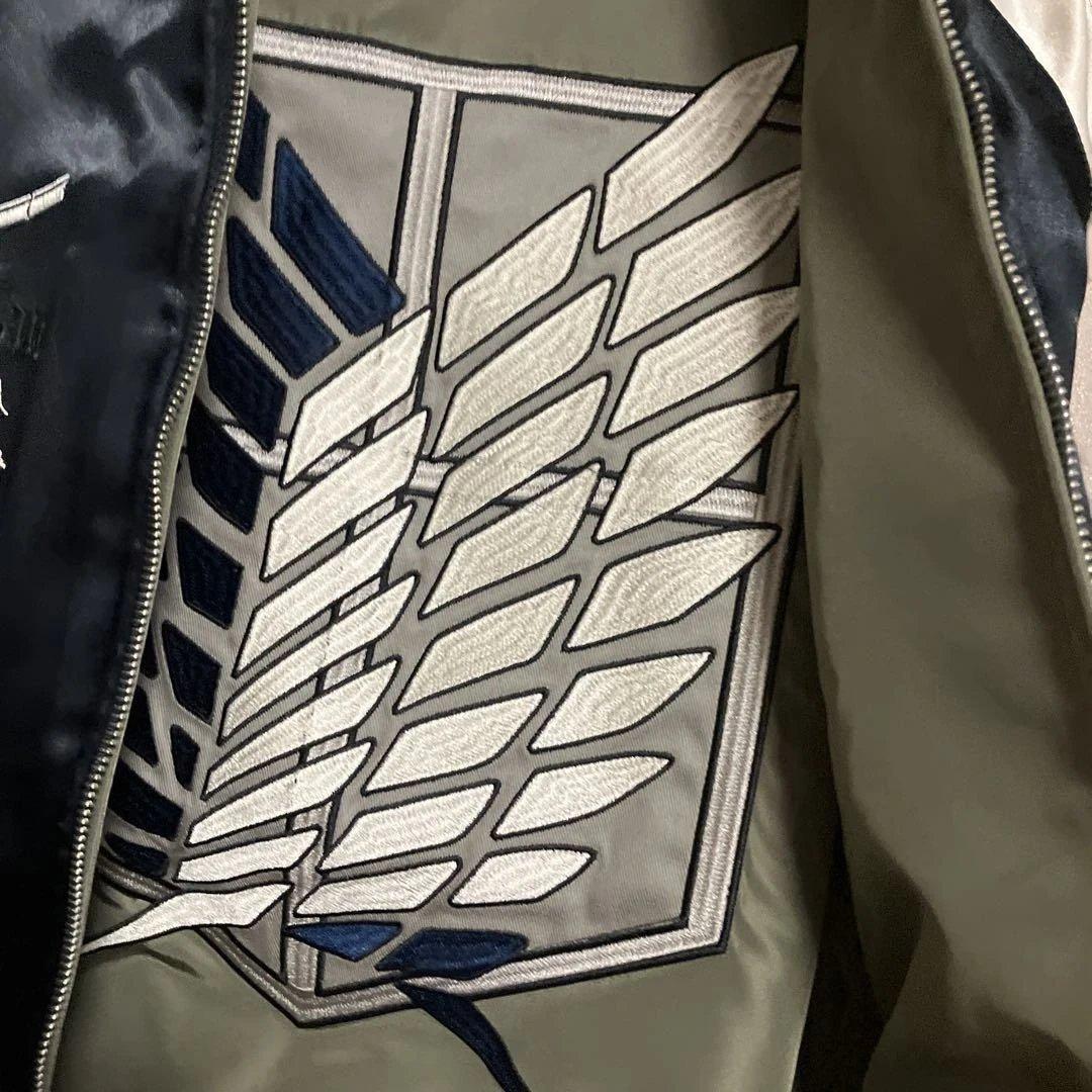 進撃の巨人　リヴァイ刺繍スカジャン　新品XL