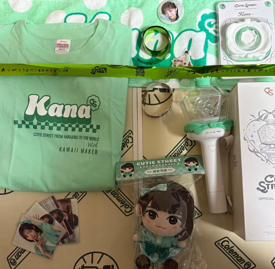 CUTIE STREET 板倉可奈ペンライト 推しアピT タオルまとめ売り