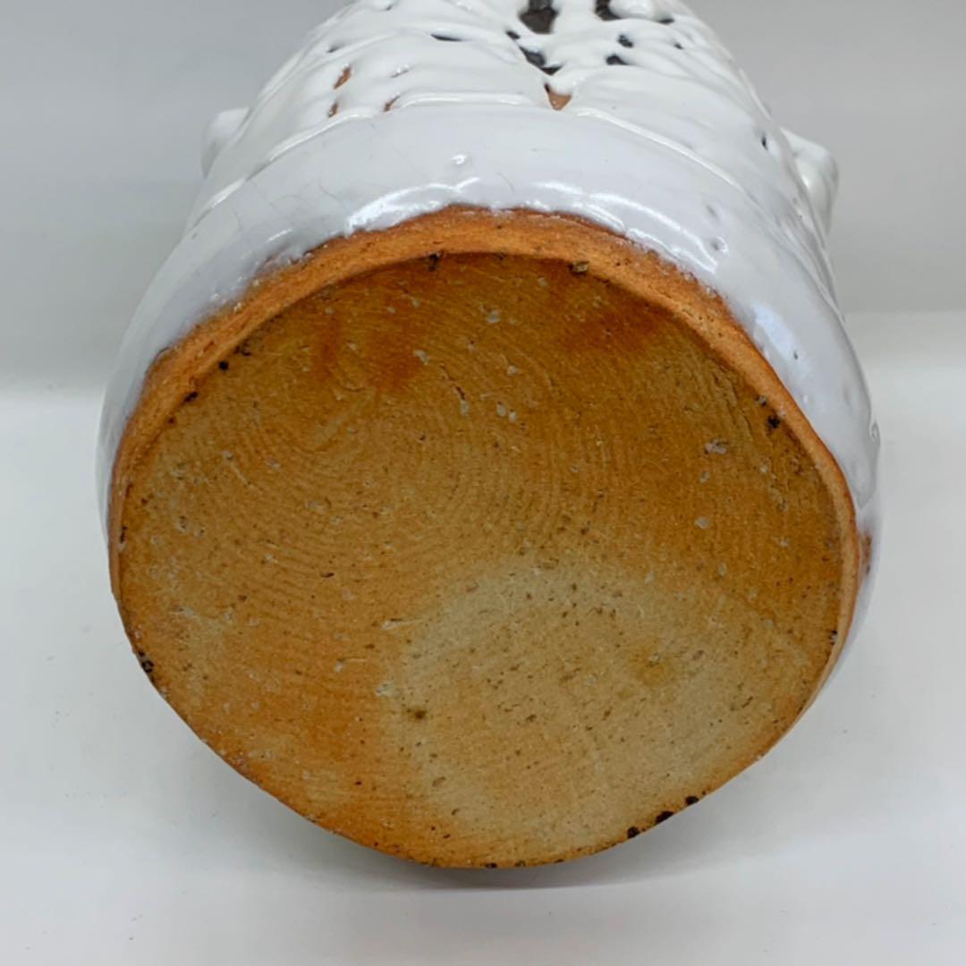 【花入16】萩　カイラギ　耳付　小松健　高さ23㎝