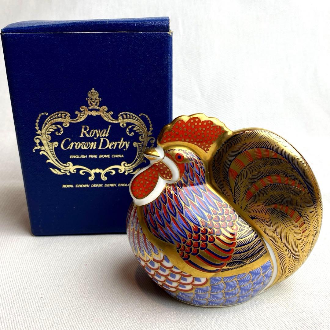 ロイヤルクラウンダービー　ペーパーウエイト　ニワトリ