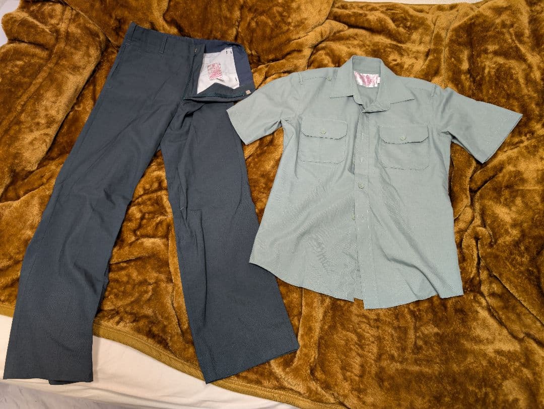 (実物)台湾陸軍官品常装夏服上下セット(中華民国 軍常服 軍便服)