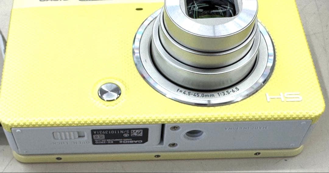 CASIO EXILIM ZR-70 イエロー コンパクトデジタルカメラ