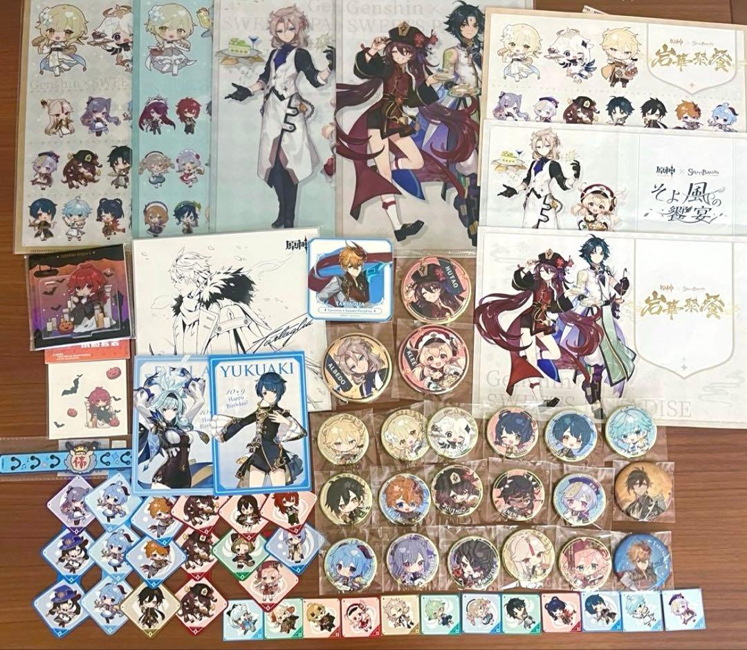 原神 スイパラコラボ その他 まとめ売り モンド 璃月 稲妻缶バッジ・アクスタ等