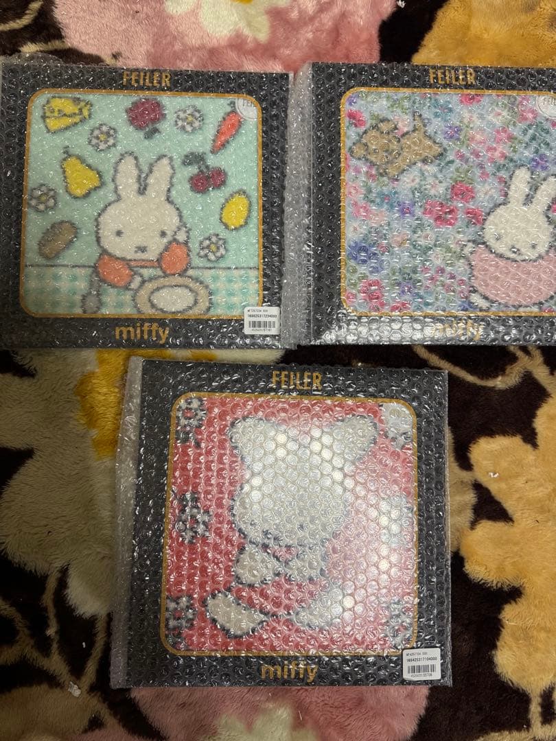 新品未開封　　FEILER　miffy　フェイラー　ミッフィー　コラボハンカチ