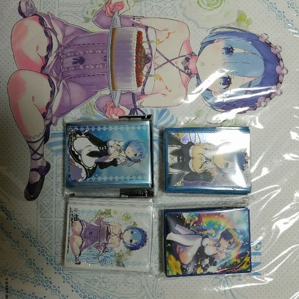 キャラクタースリーブ&プレイマット　リゼロ【レム】　コミケ限定、通常販売、限定