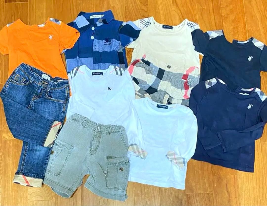 All バーバリーセット売り　10点　トップスボトムス90〜