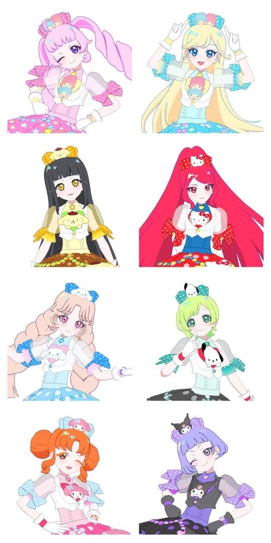 アイプリバース 3弾 サンリオキャラクターズコラボ 8種コンプセット