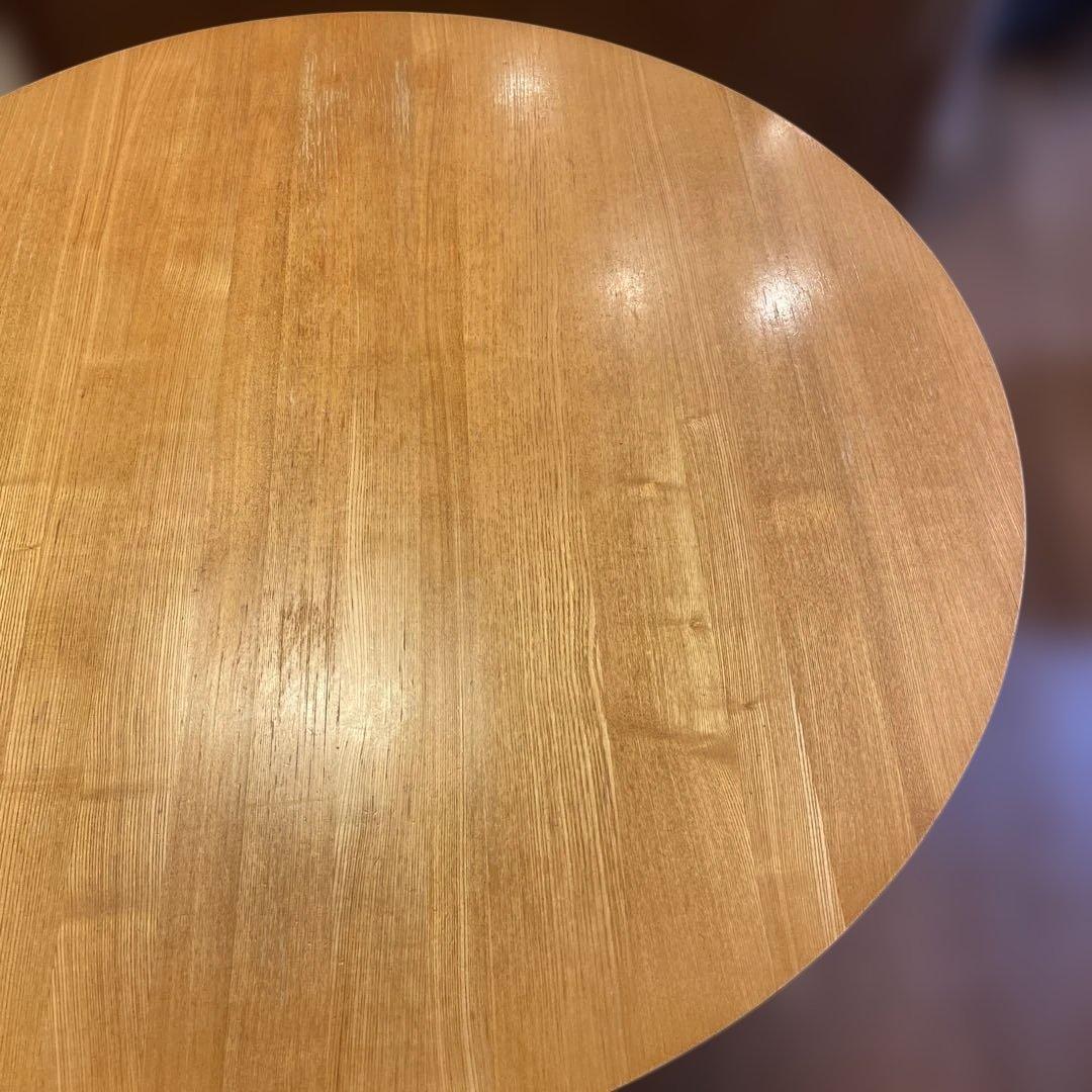 無印良品　円形木製ダイニングテーブル　取り扱い説明書つき