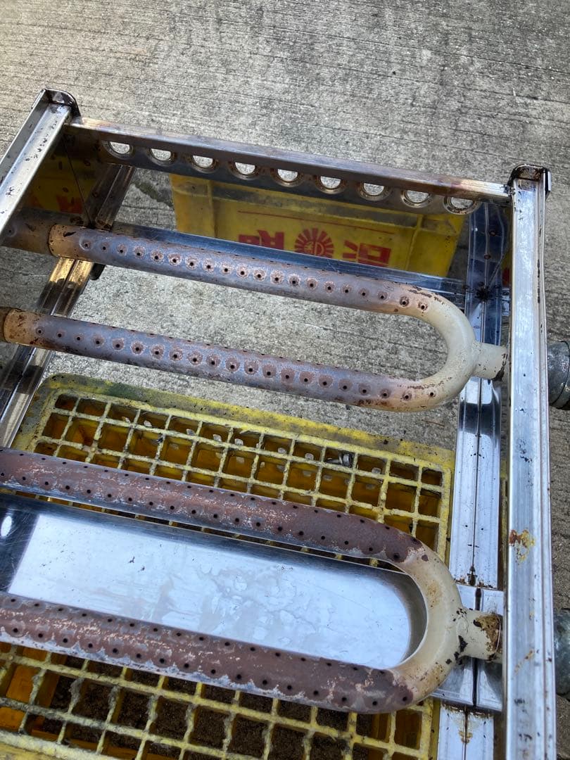 たこ焼き屋 天然ガス式 28個X3連84個と18個X3連54個のプレート付き