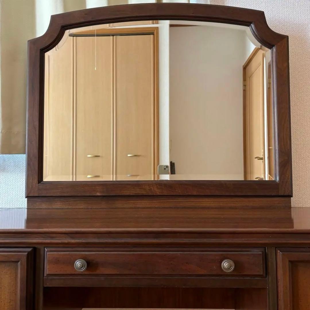 kosuga 木製 ドレッサー 鏡付き アンティーク クラシック