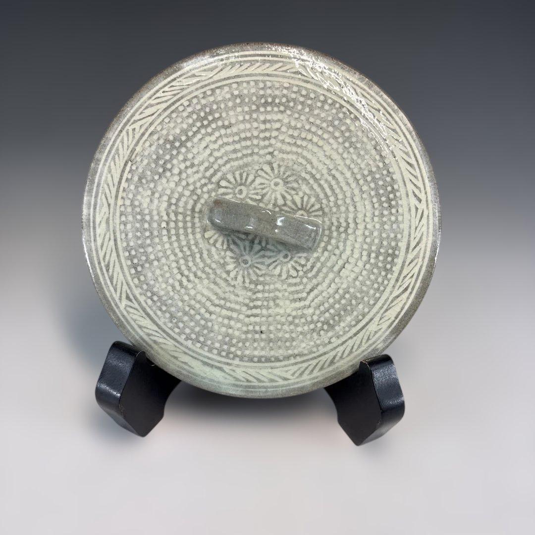 【中古品】茶道具　趙誠主造　御本三島細水指