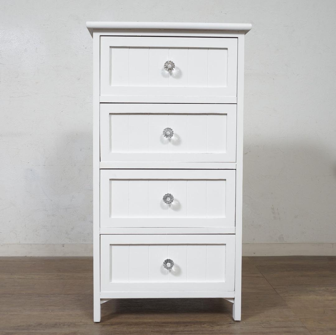 【新品・未使用】　ランドリーチェスト　4段　パンプキン取っ手