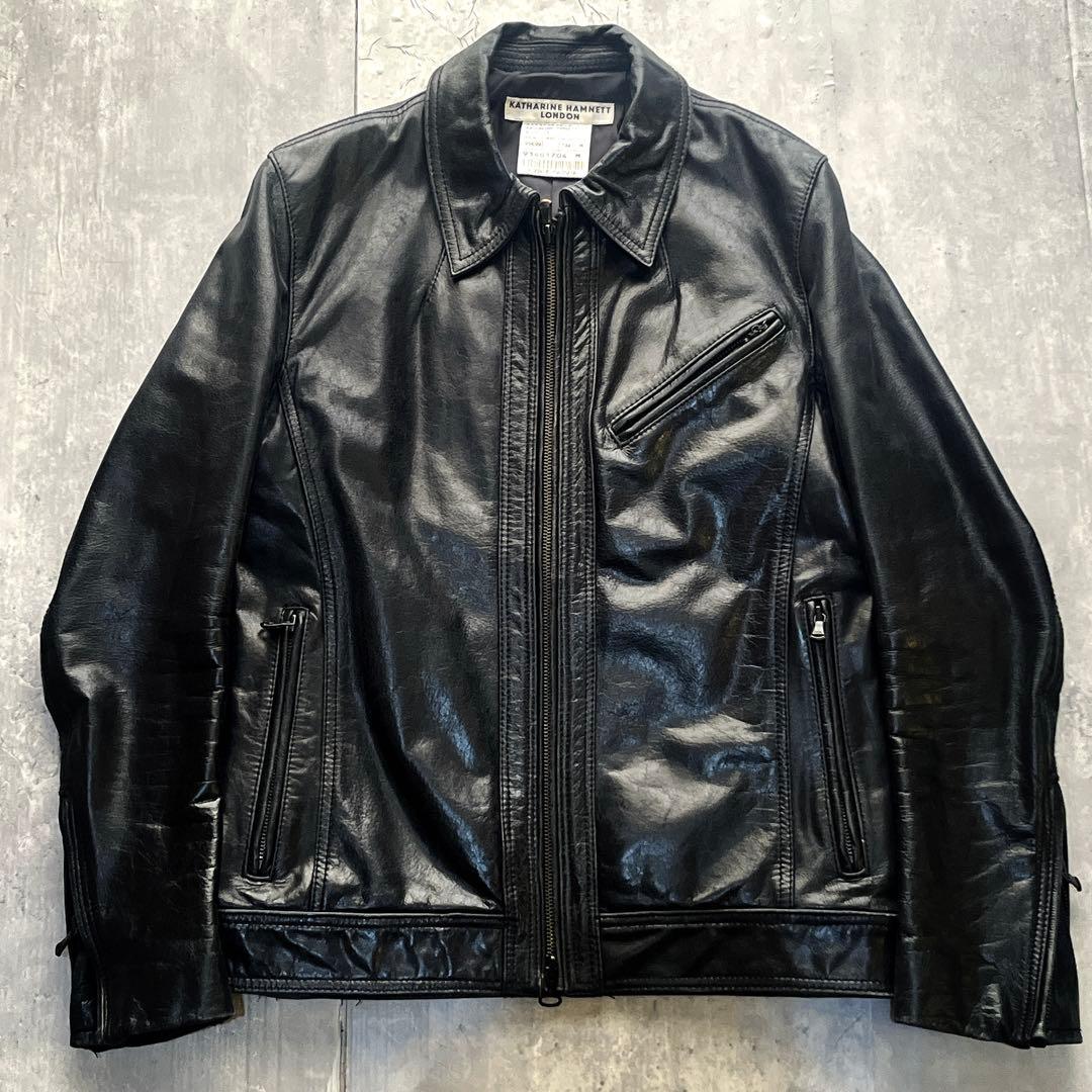 archive cow skin leather jacket 00s ギャル男