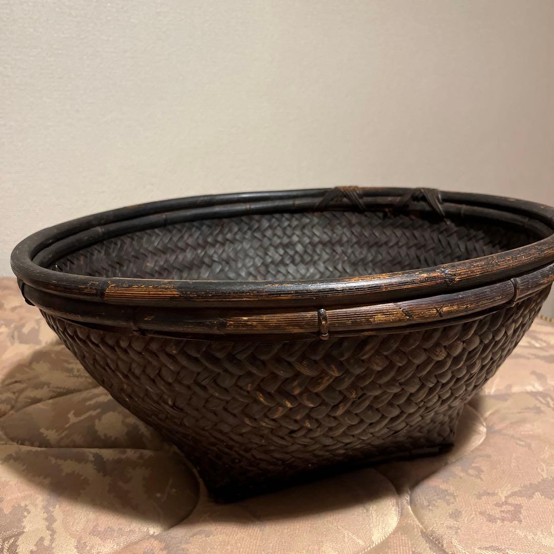 アジアン雑貨　アンティークかご