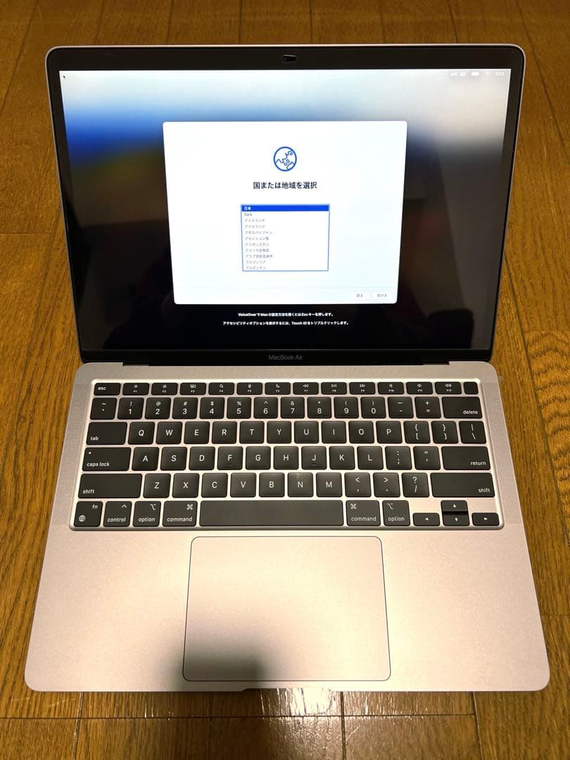 【USキーボード】13インチ MacBook Air スペースグレイ M1