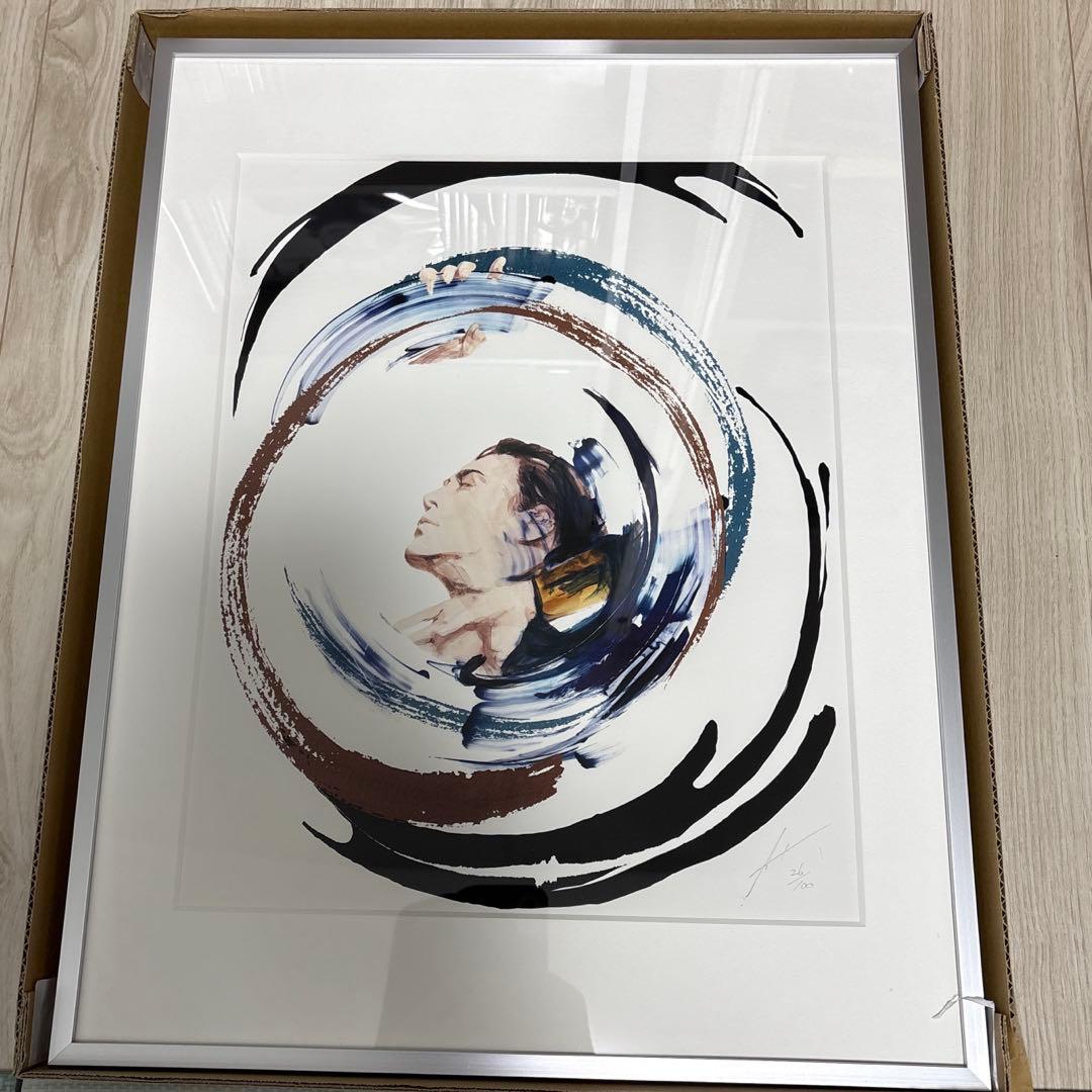 氷室京介　メモリーズ、オブブルー額装