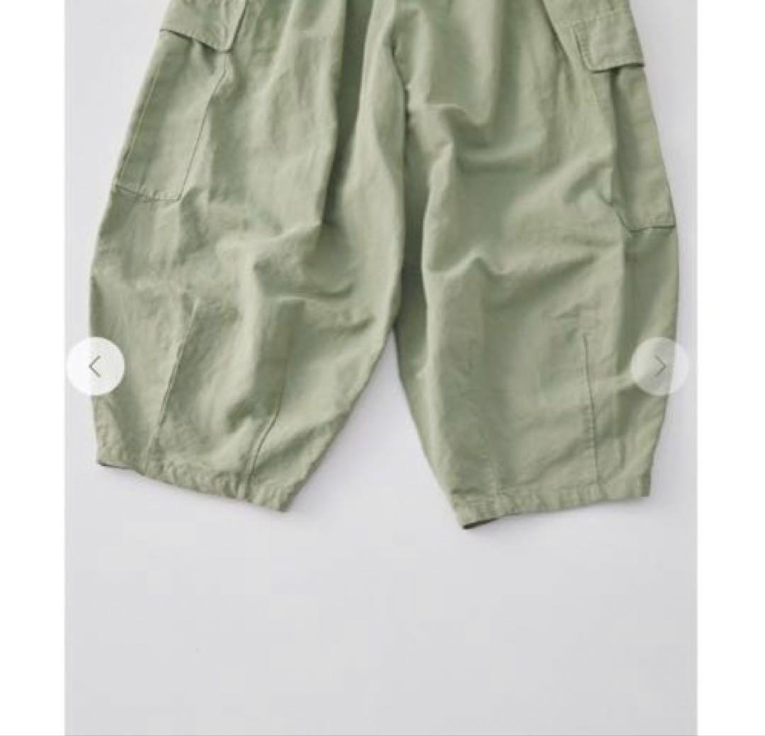 美品　nest Robe コットンリネン石目 コクーンカーゴパンツ