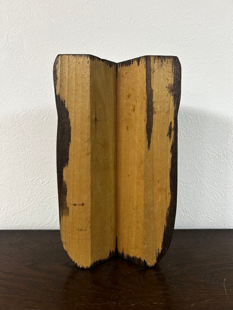 釜神　アンティーク　民俗　木製　仮面　竈神　80年代