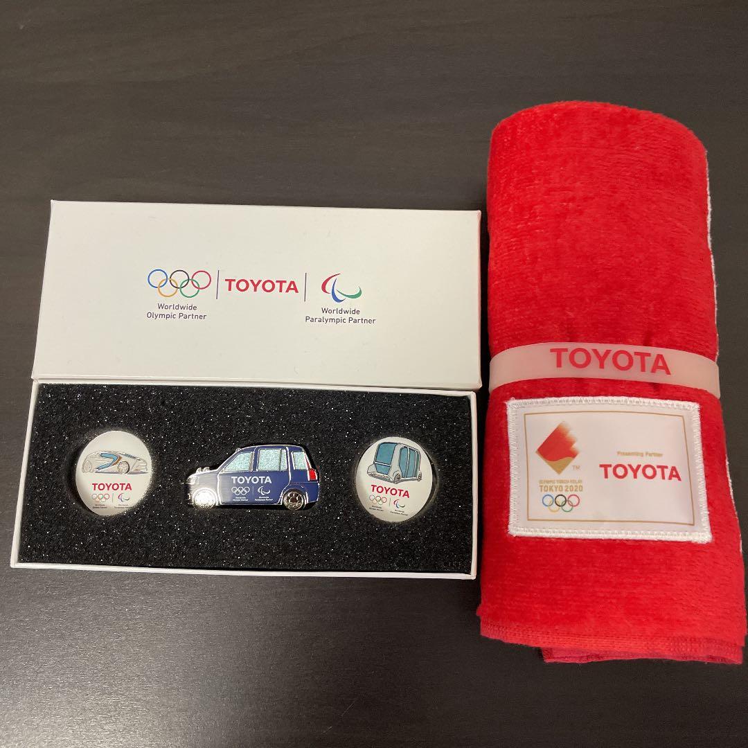 東京2020オリンピックパラリンピックTOYOTAビンバッチタオルセット