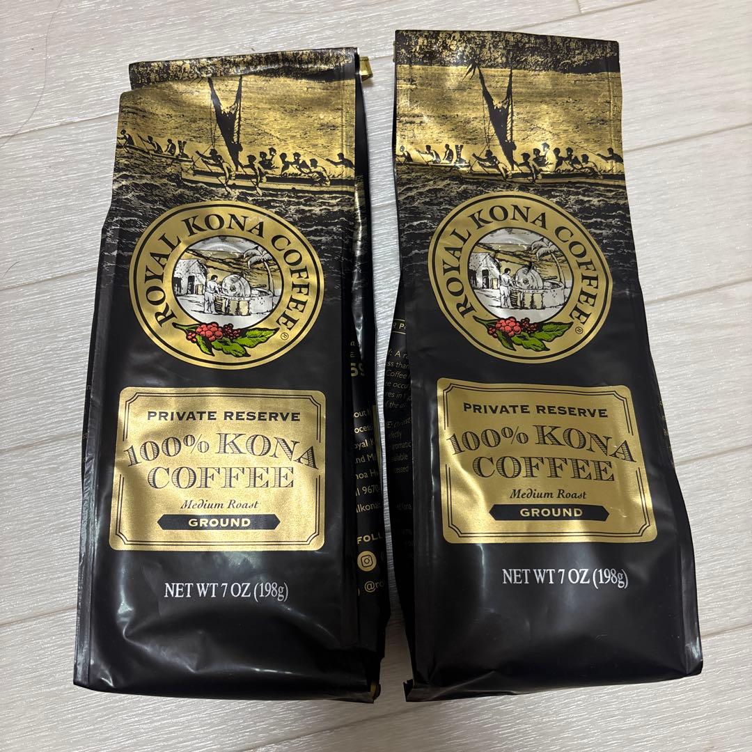 KONA100% ロイヤルコナコーヒー（粉）2袋