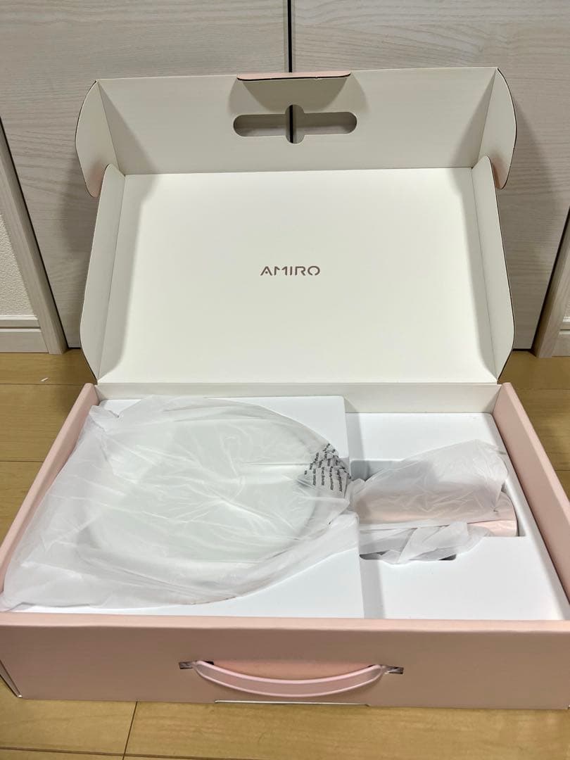 【未使用】AMIRO 女優ミラー 8インチ 10倍拡大鏡付き LEDミラー