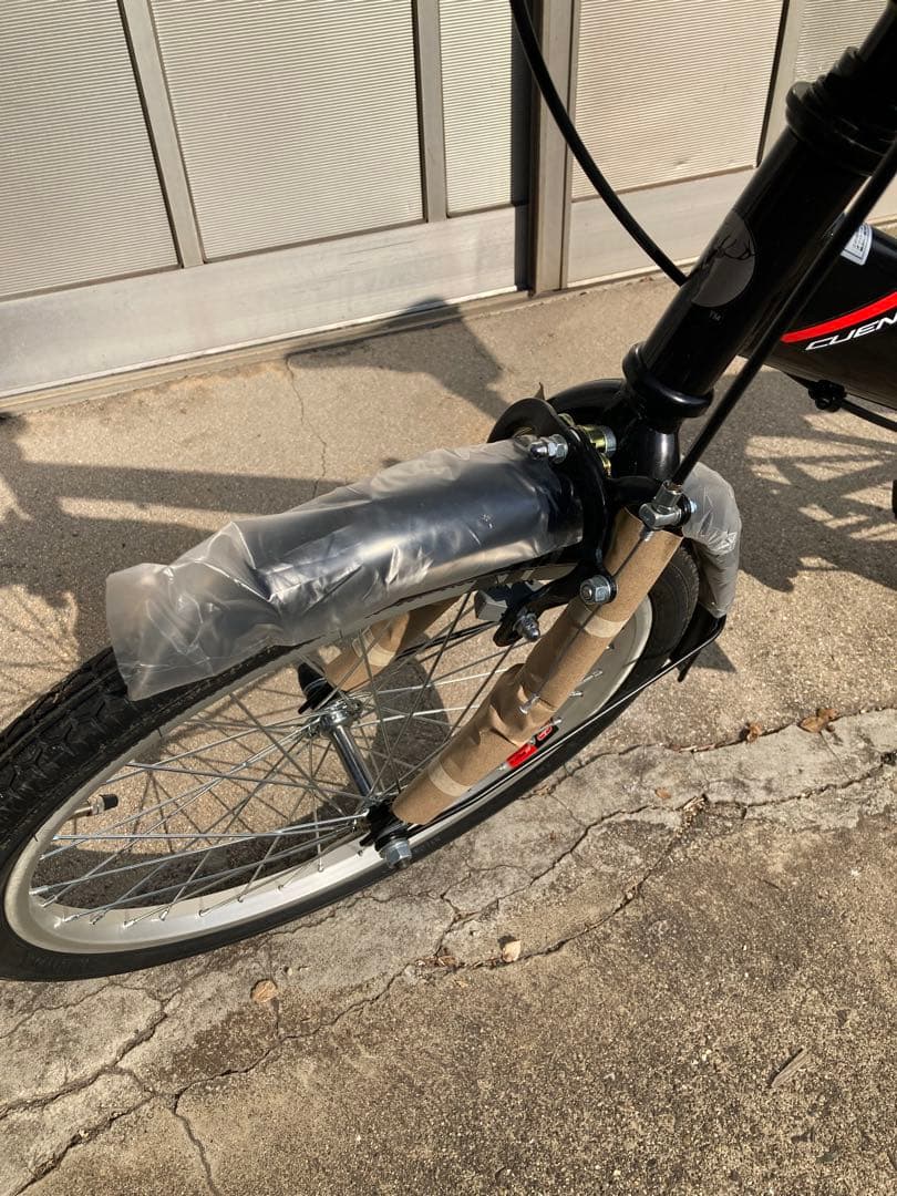 キャプテンスタッグ　折りたたみ自転車 ブラックフレーム