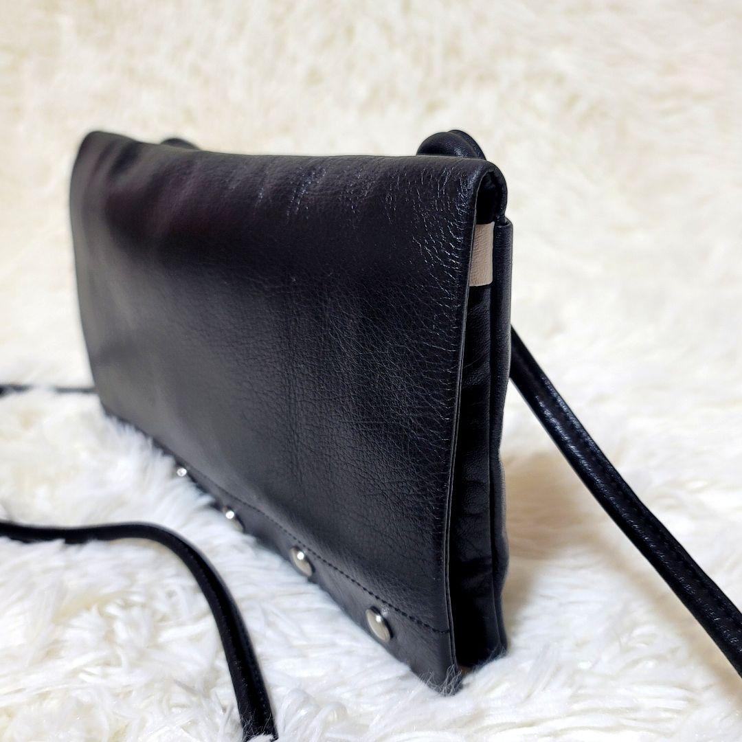 美品❤️アニエスベー ボヤージュ ショルダーバッグ レザー 軽量 斜め掛け